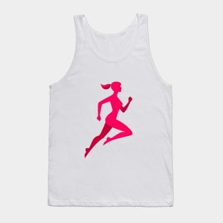 Fitness Running Doll Silhouette Tank Top